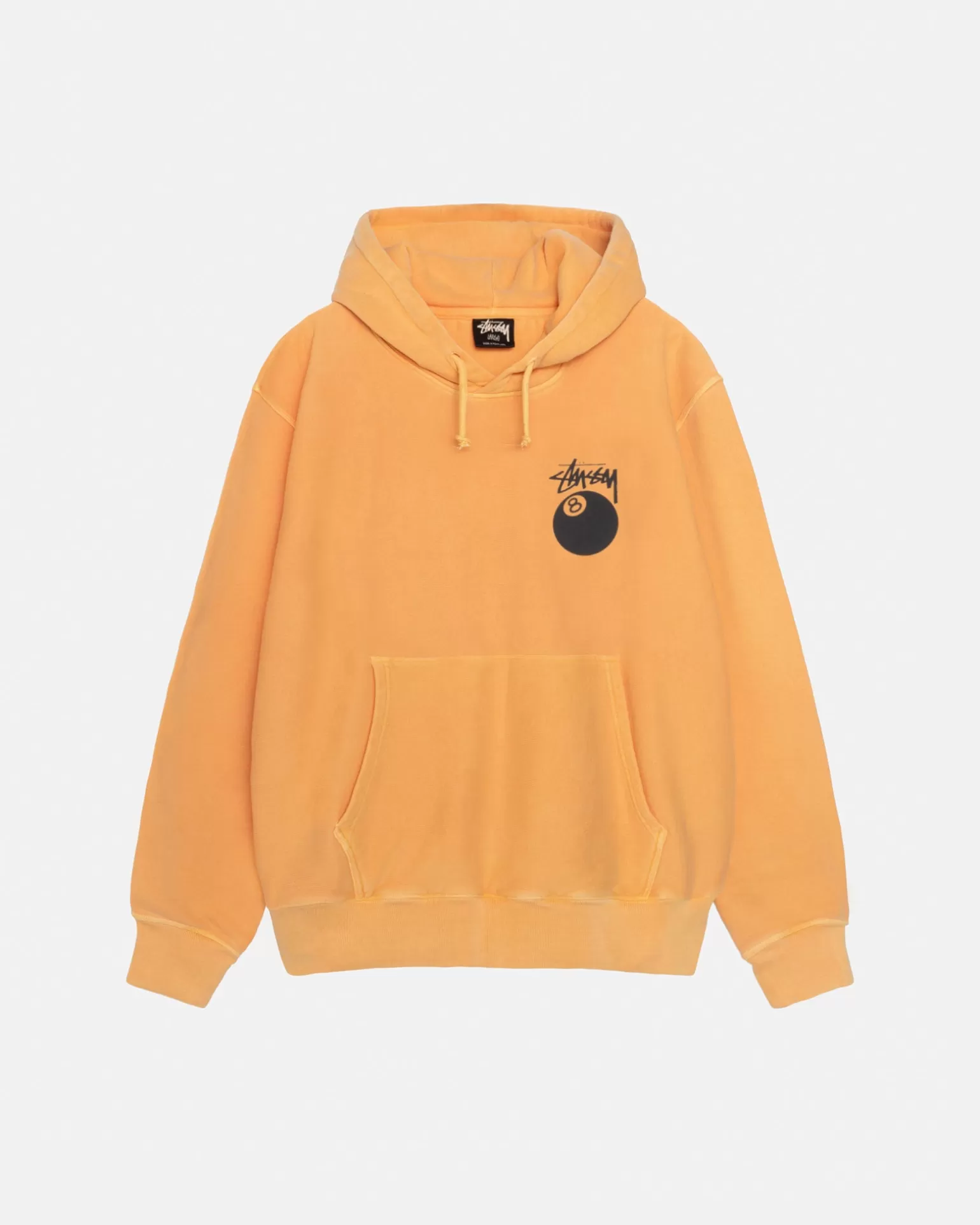 Stüssy Hoodies>8 BALL HOODIE PIGMENT DYED