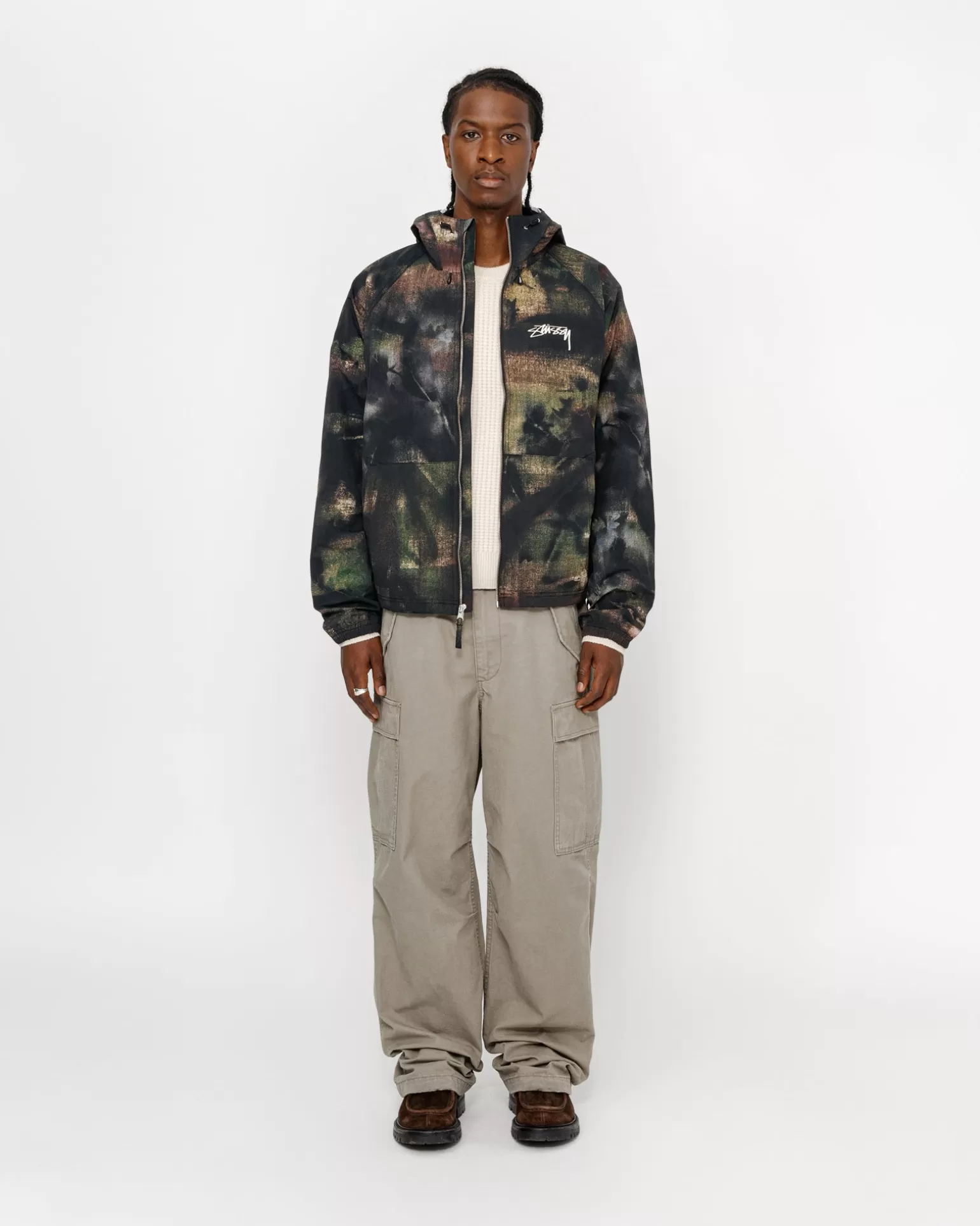 Stüssy Vestes>BEACH SHELL STENPAT CAMO