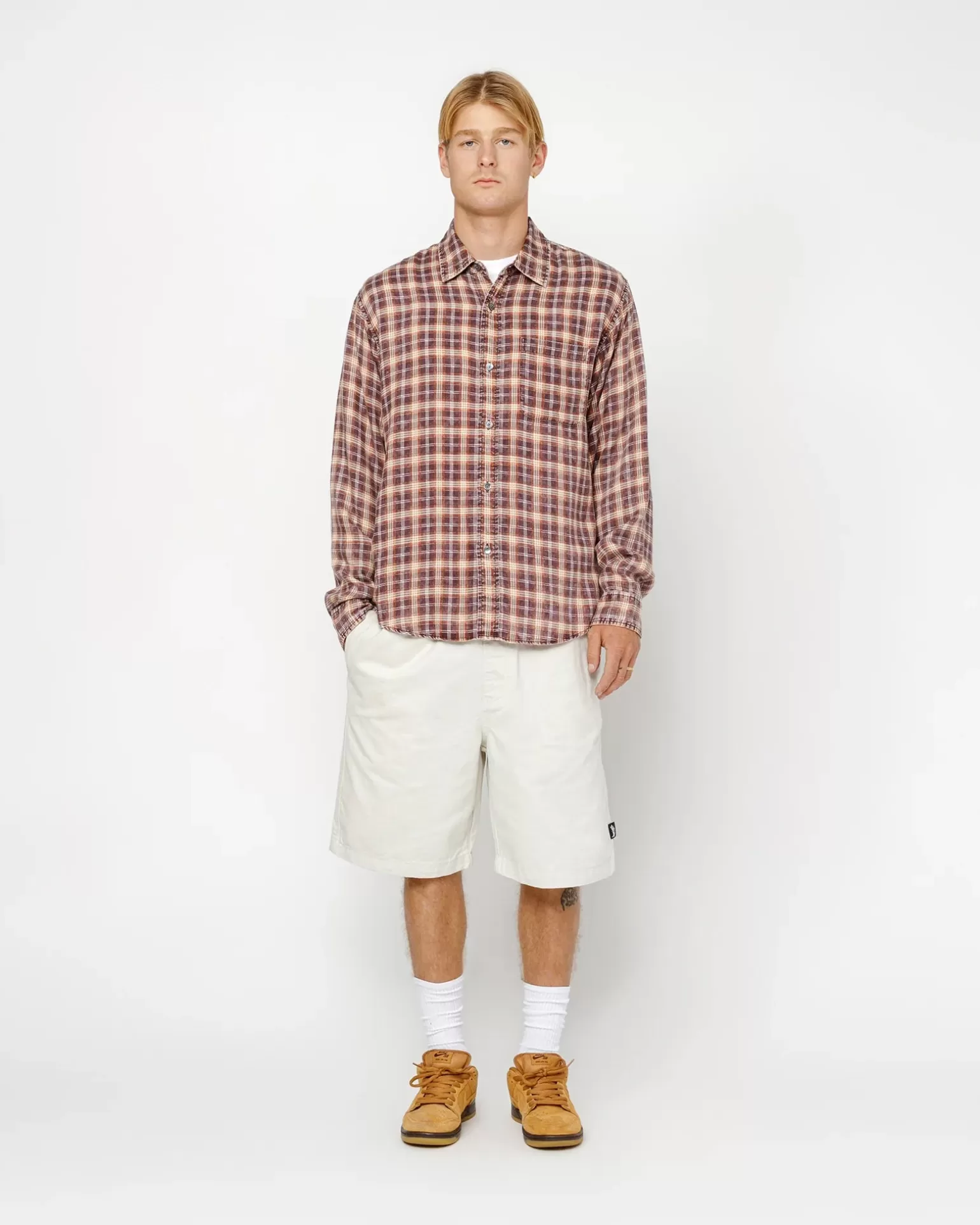 Stüssy Shorts>BEACH SHORT BRUSHED COTTON