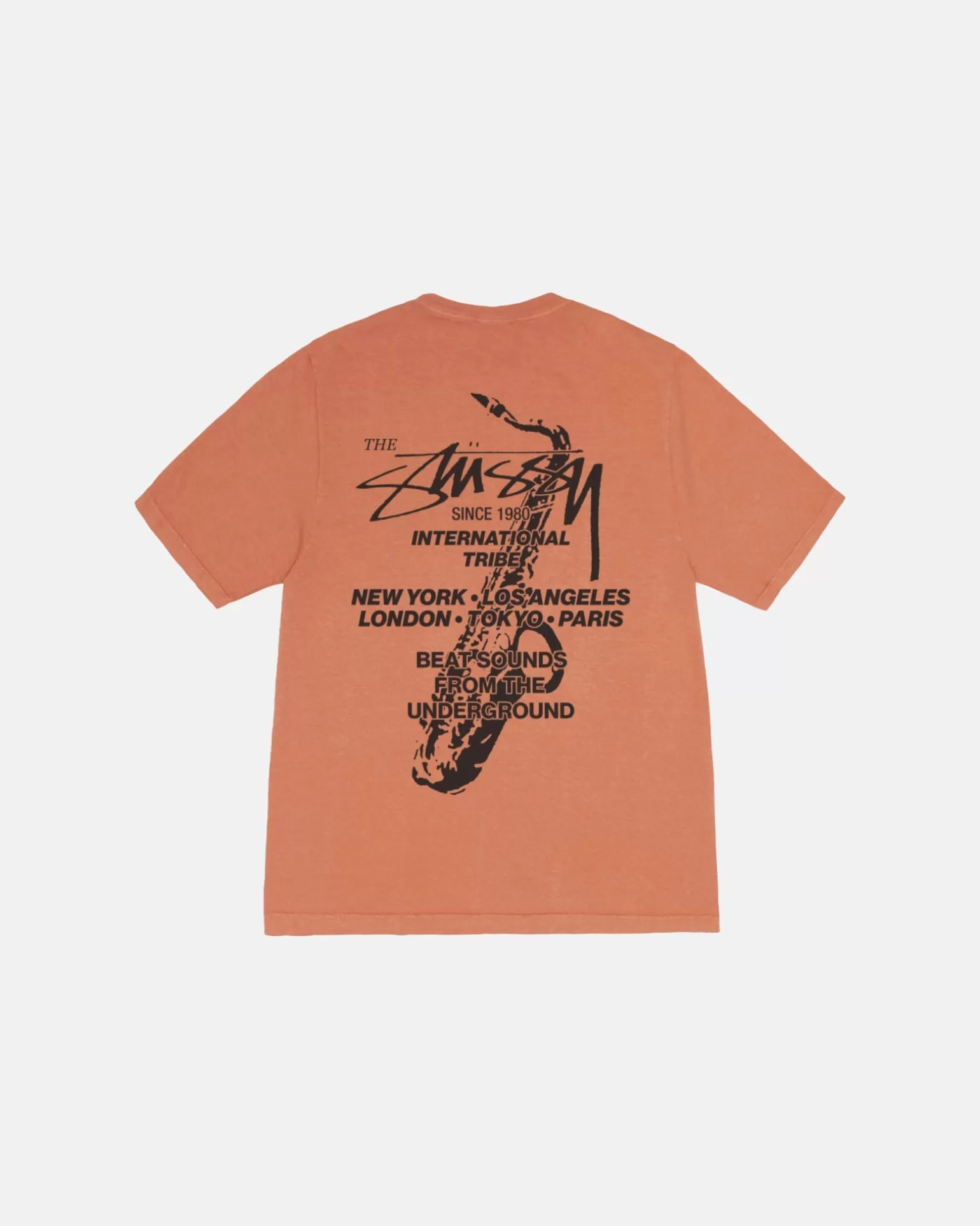 Stüssy T-Shirts>BEAT SOUNDS TEE PIGMENT DYED