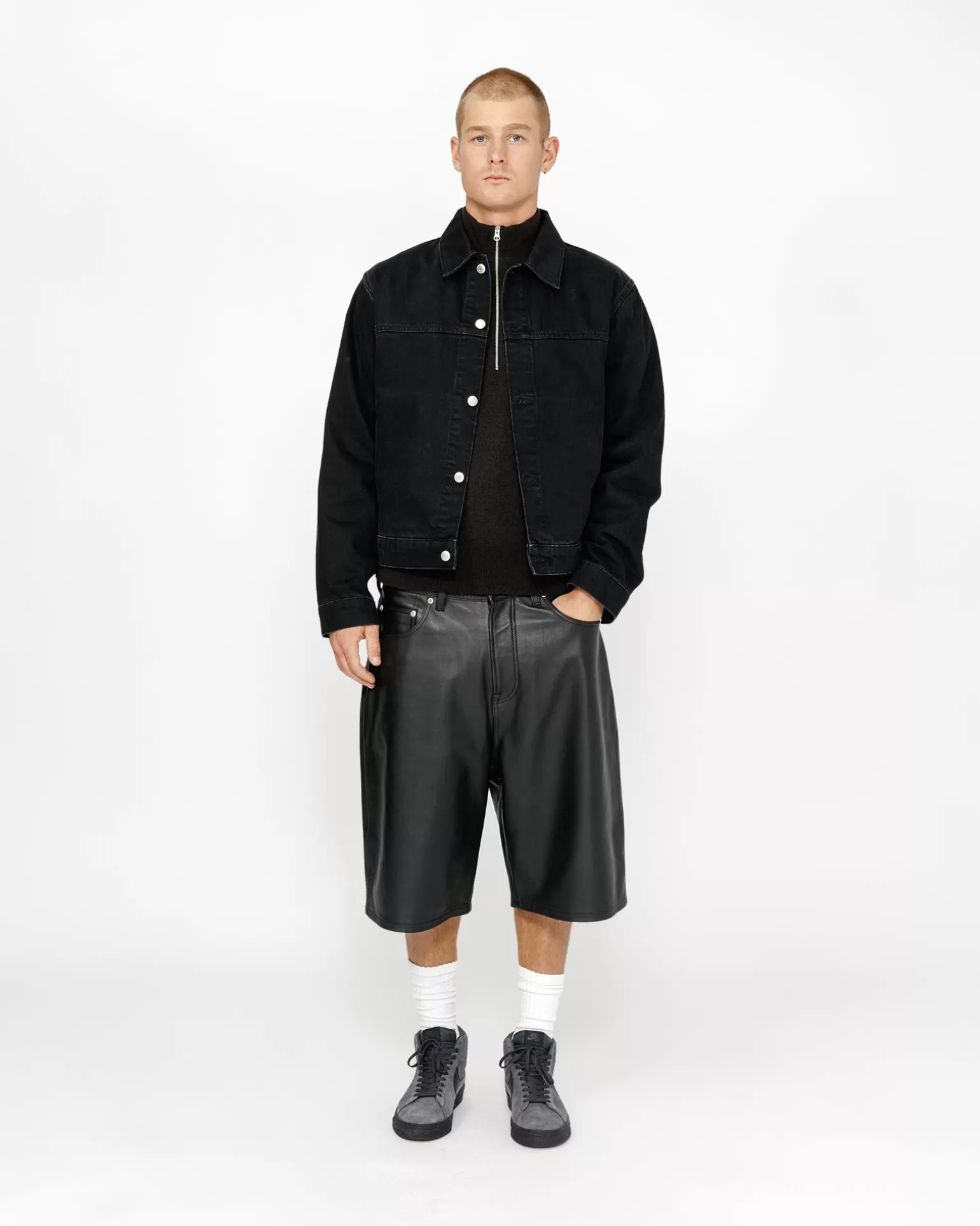 Stüssy Shorts>BIG OL' SHORT LEATHER