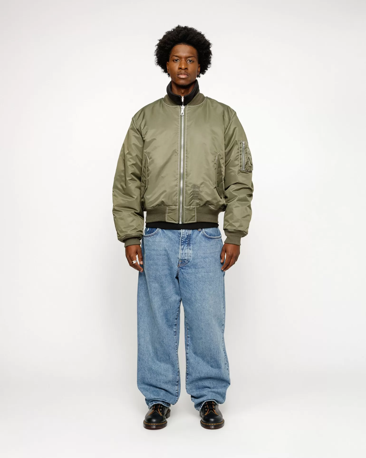 Stüssy Vestes>BUILT REVERSIBLE BOMBER JACKET