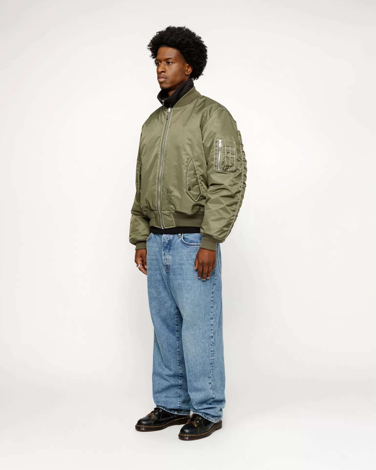 Stüssy Vestes>BUILT REVERSIBLE BOMBER JACKET