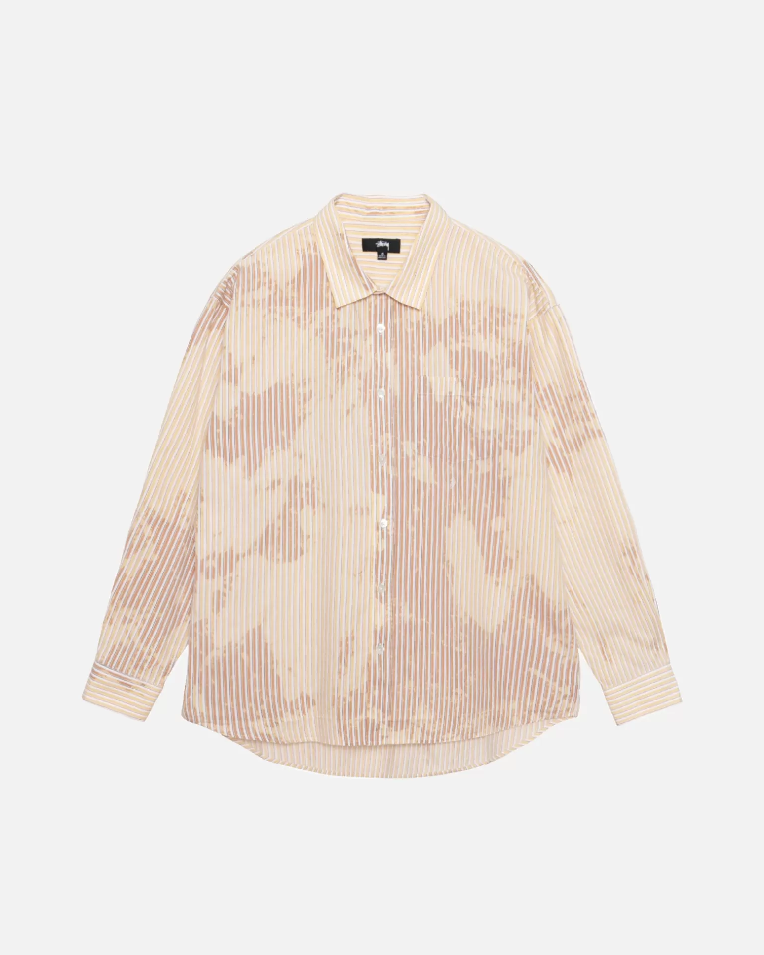 Stüssy Chemises>CLASSIC LS SHIRT BLEACHED POPLIN