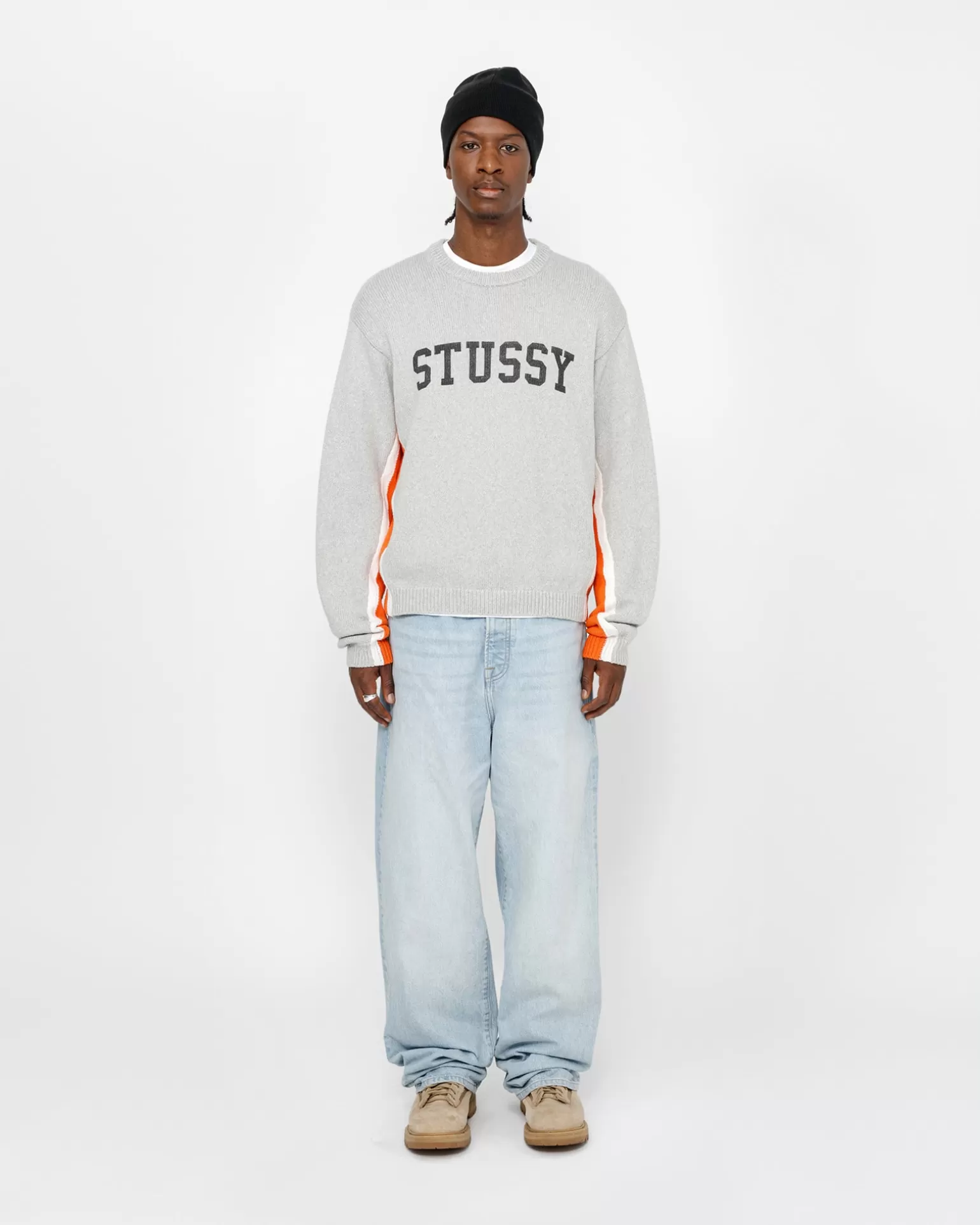 Stüssy Knits>CONTRAST STRIPE CREW