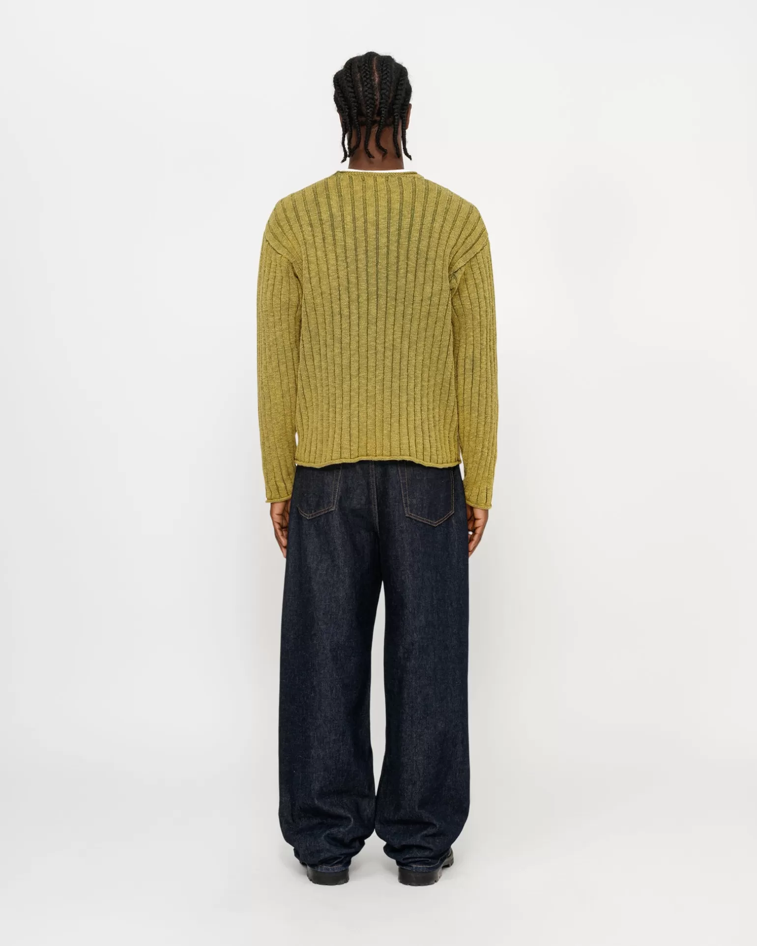 Stüssy Knits>COTTON SLUB RIB CREW