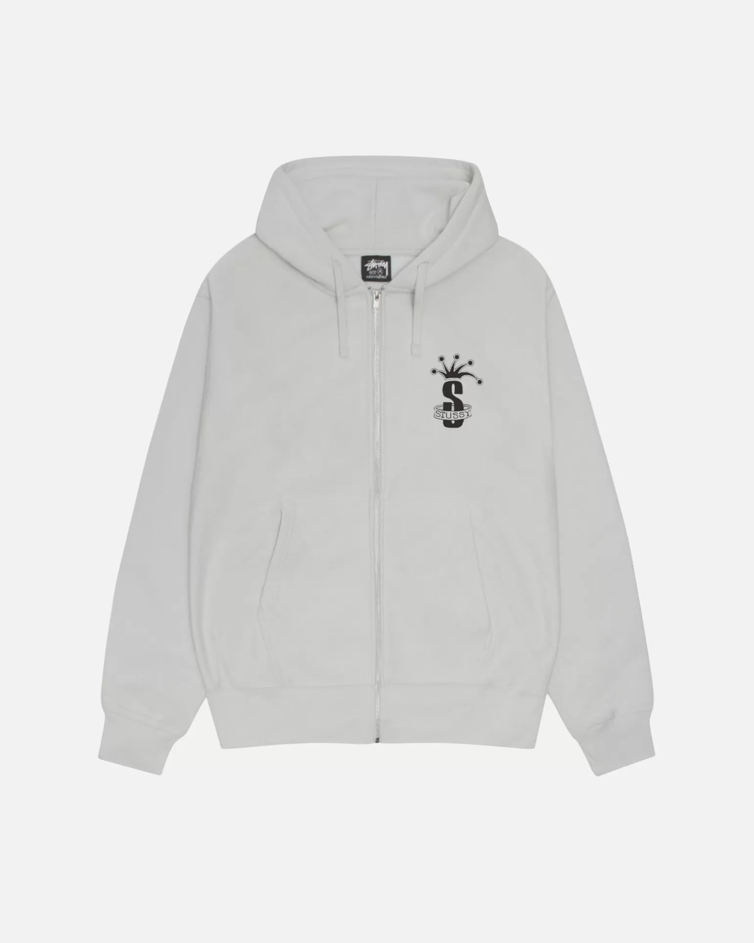 Stüssy Hoodies>CROWN BAND ZIP HOODIE