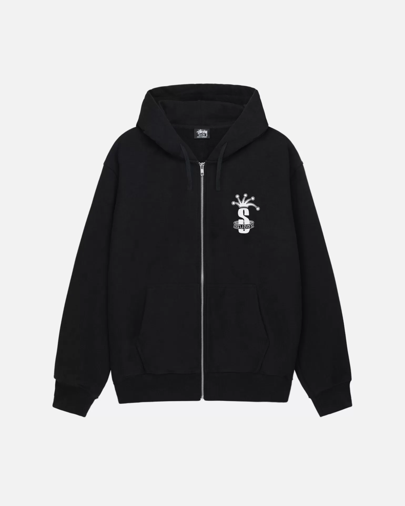 Stüssy Hoodies>CROWN BAND ZIP HOODIE