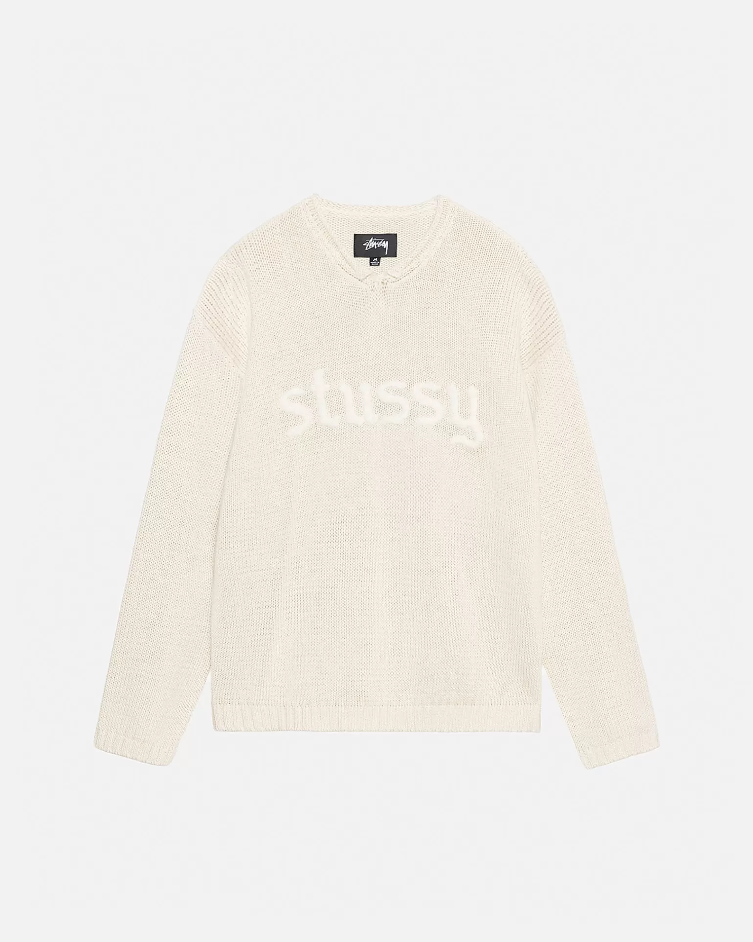 Stüssy Knits>EMBROIDERED V-NECK LOGO SWEATER