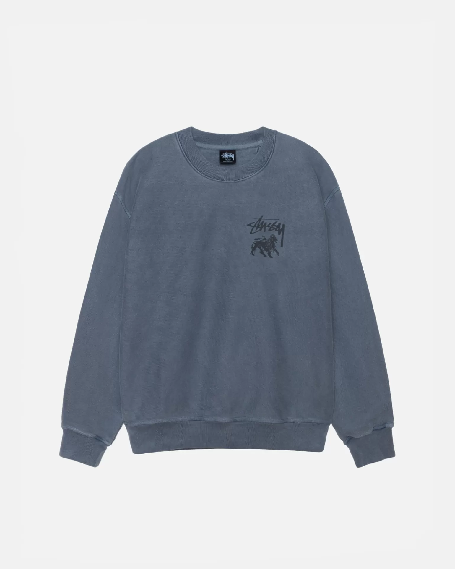 Stüssy Crews>RASTA LION CREW PIGMENT DYED