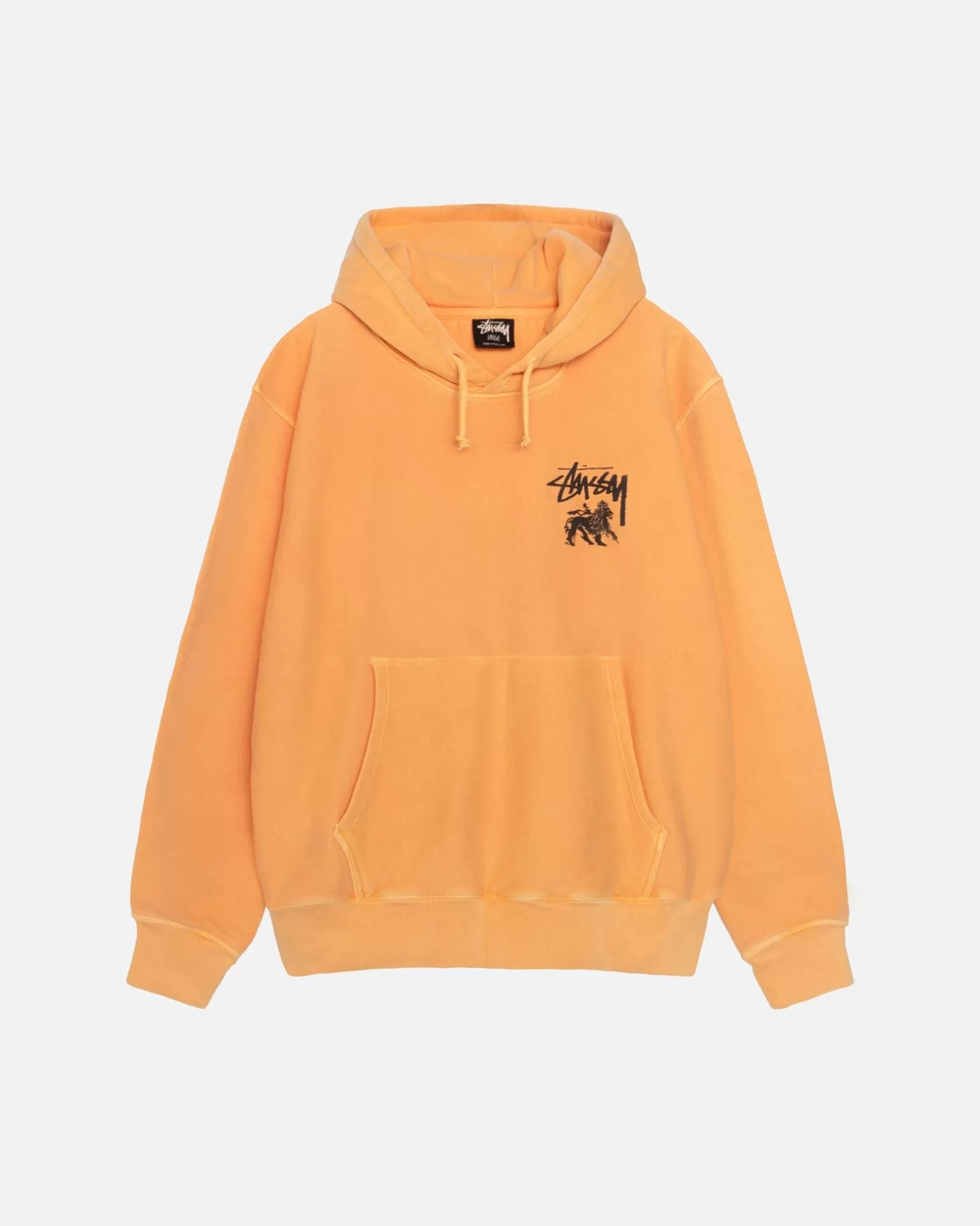 Stüssy Hoodies>RASTA LION HOODIE PIGMENT DYED