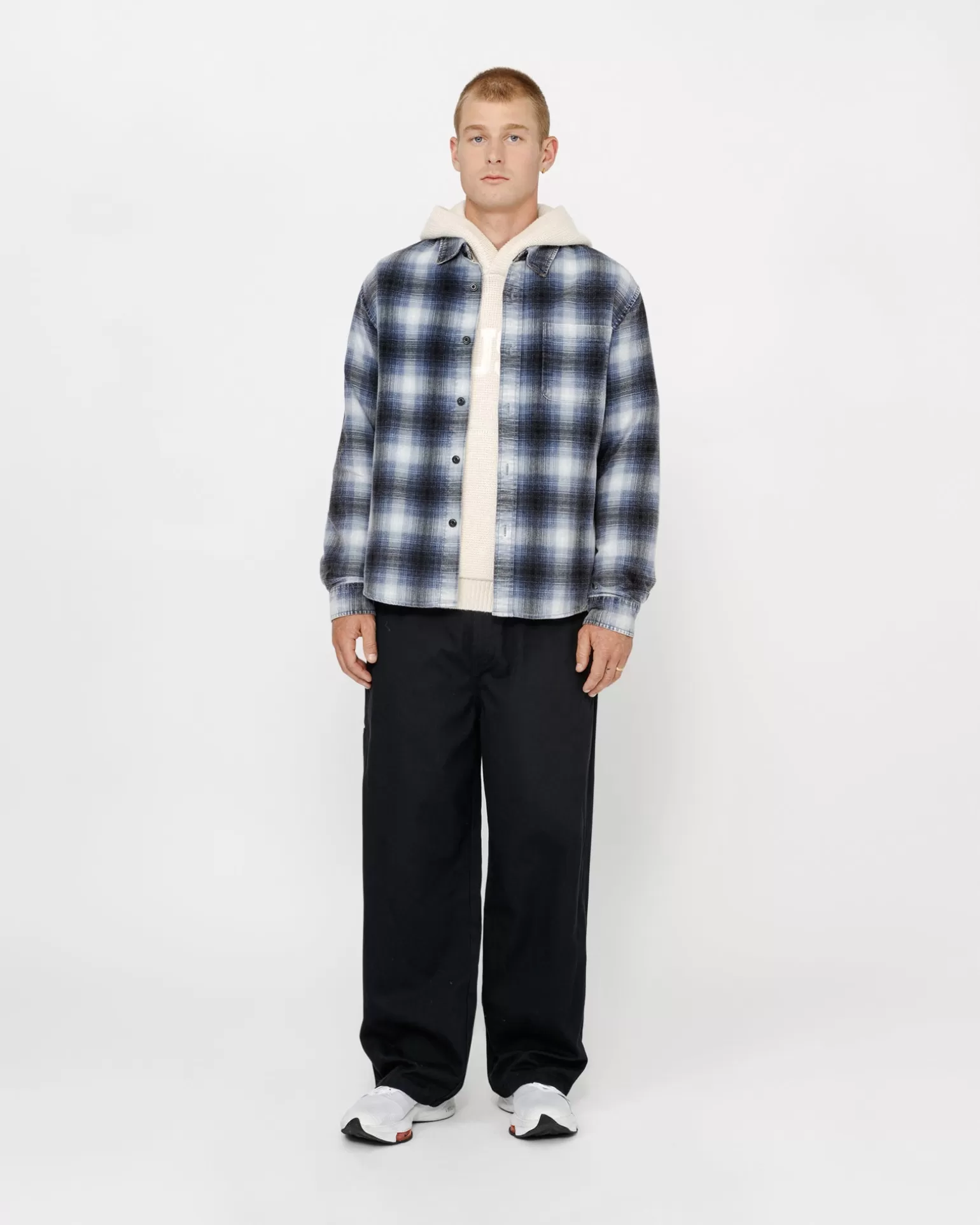 Stüssy Chemises>ROCCO FLANNEL PLAID SHIRT