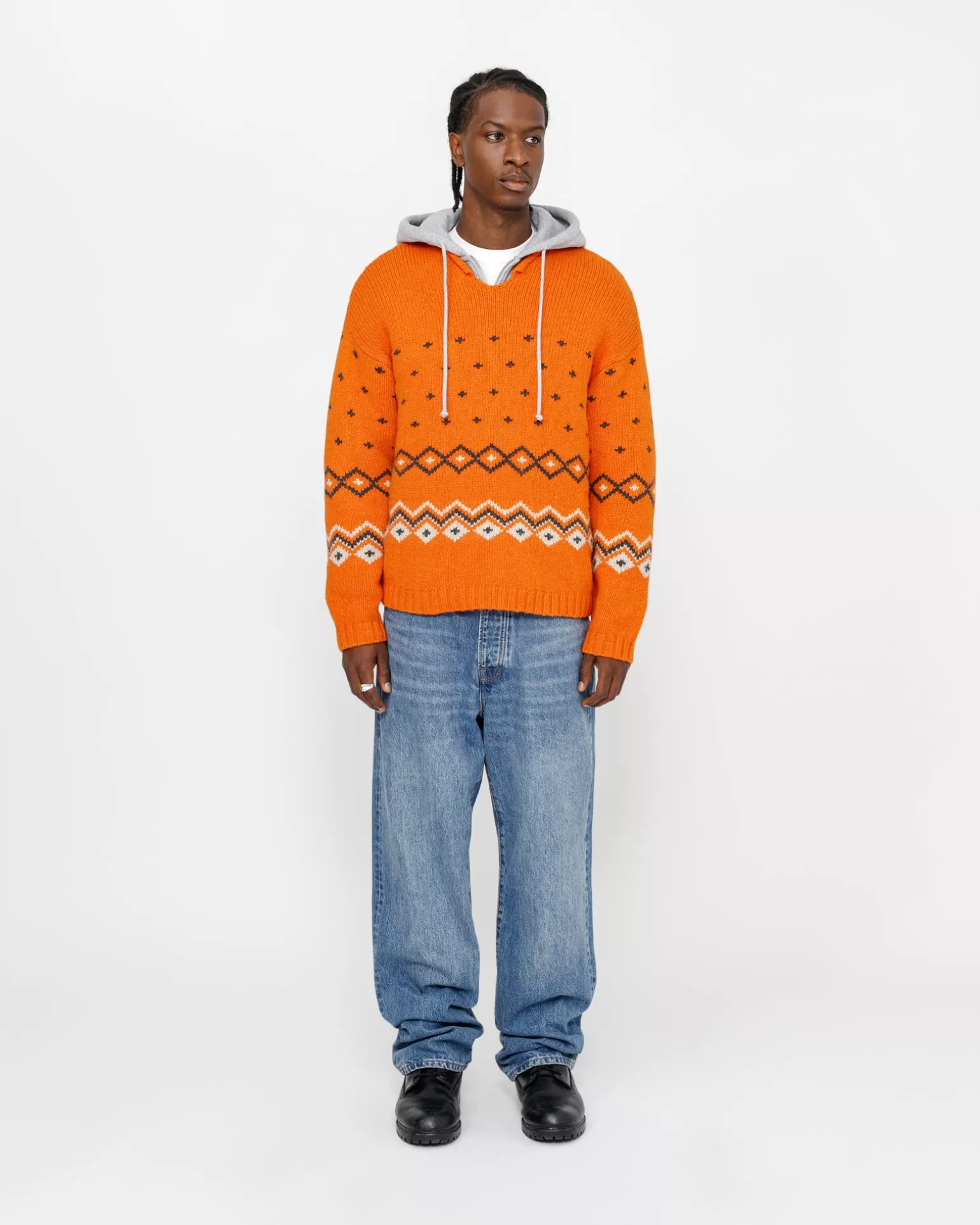 Stüssy Knits>ROLL NECK FAIRISLE SWEATER