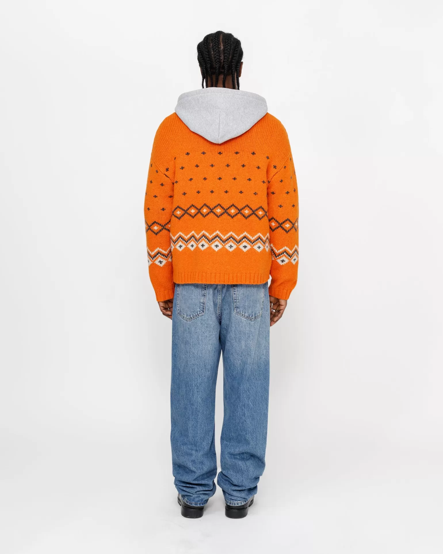 Stüssy Knits>ROLL NECK FAIRISLE SWEATER