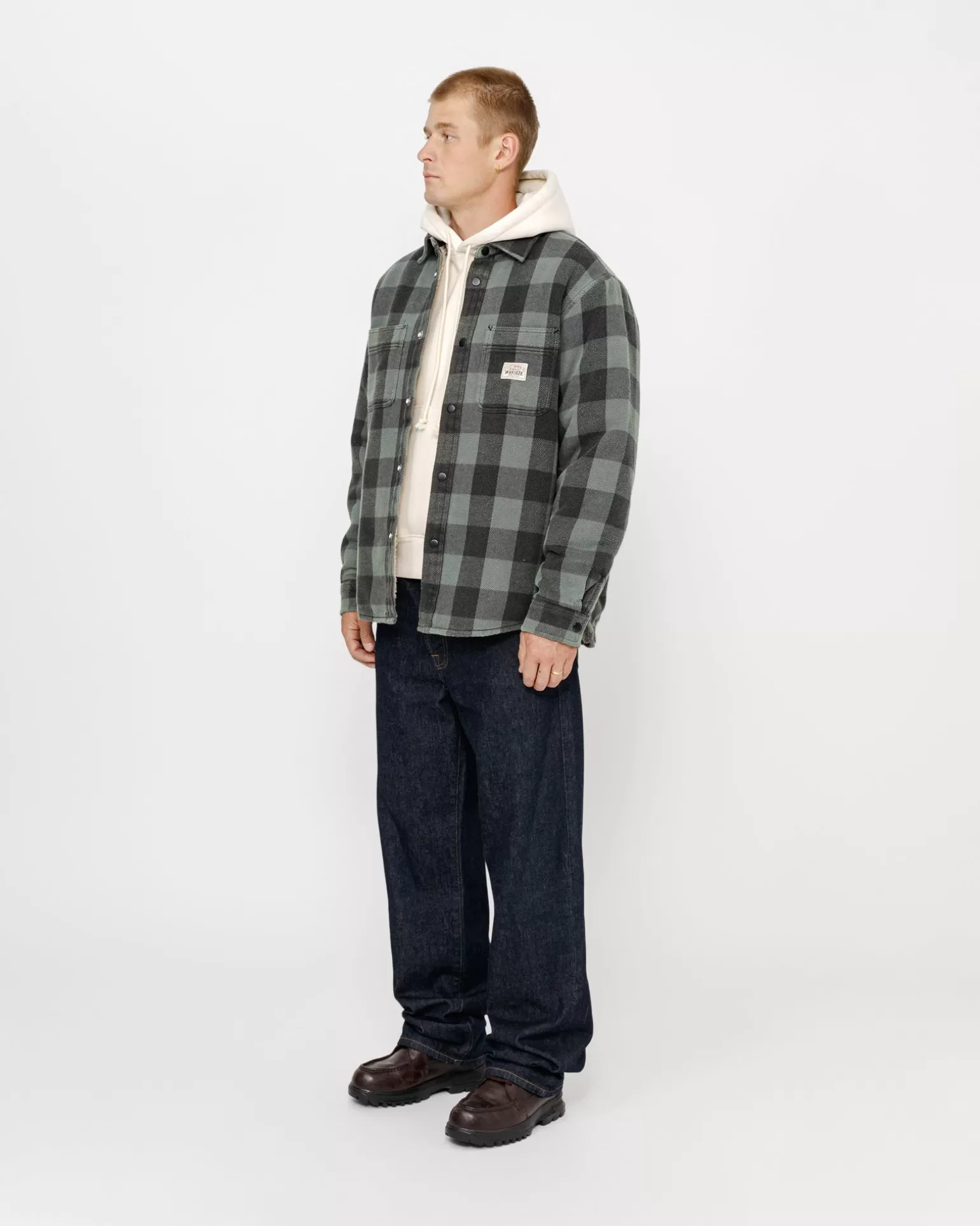 Stüssy Chemises | Vestes>SHERPA LINED BUFFALO PLAID SHIRT