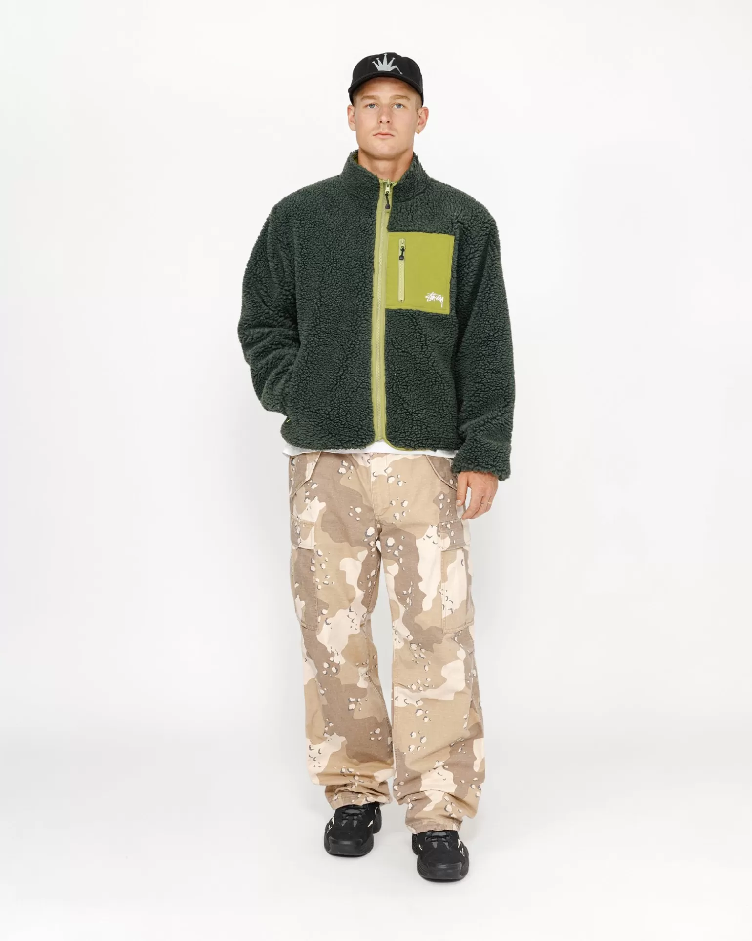 Stüssy Vestes>SHERPA REVERSIBLE JACKET