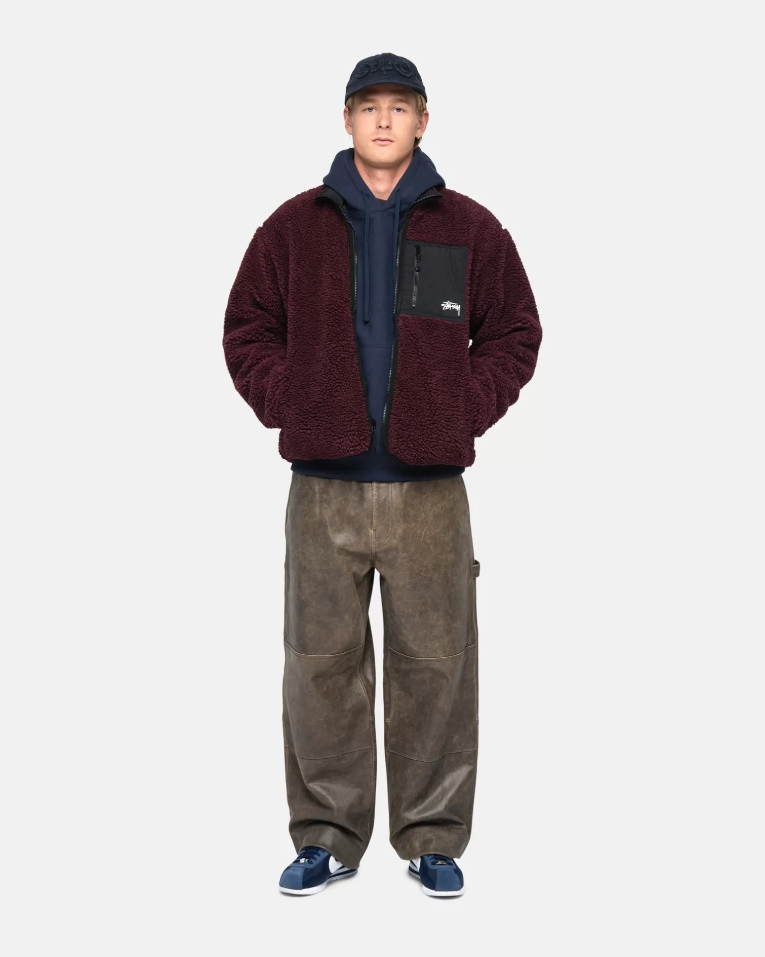 Stüssy Vestes>SHERPA REVERSIBLE JACKET