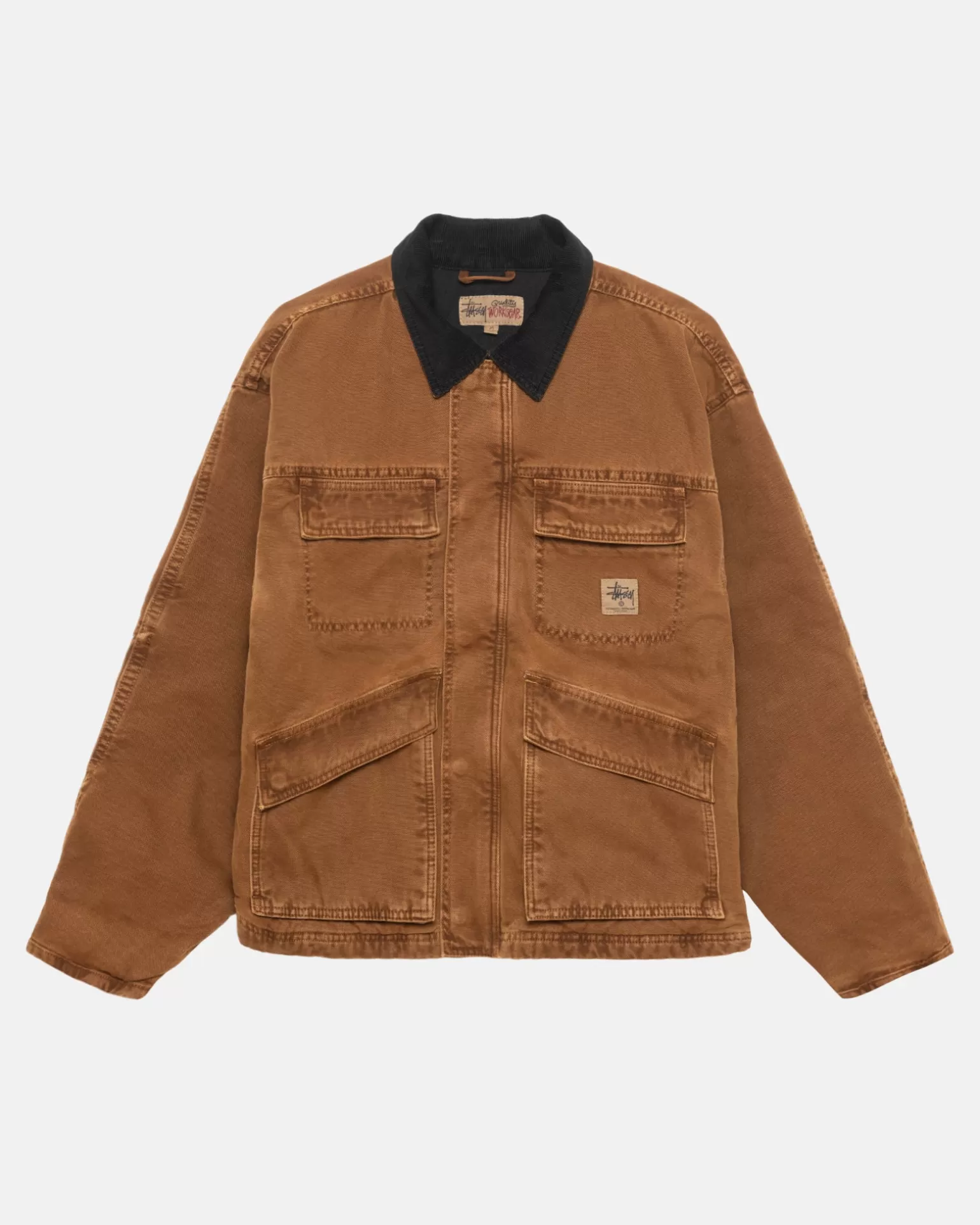 Stüssy Vestes>SHOP JACKET WASHED CANVAS