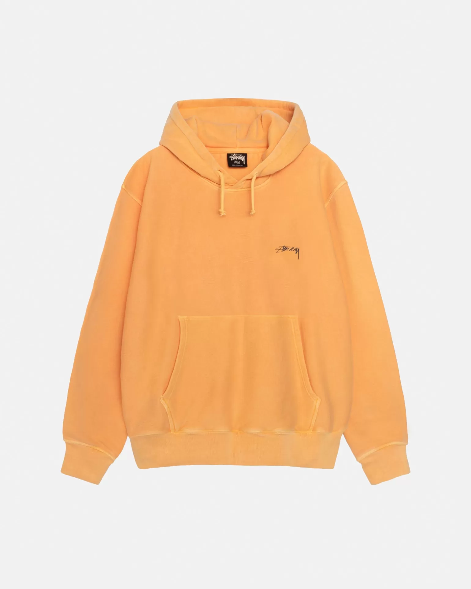 Stüssy Hoodies>SMOOTH STOCK HOODIE PIGMENT DYED