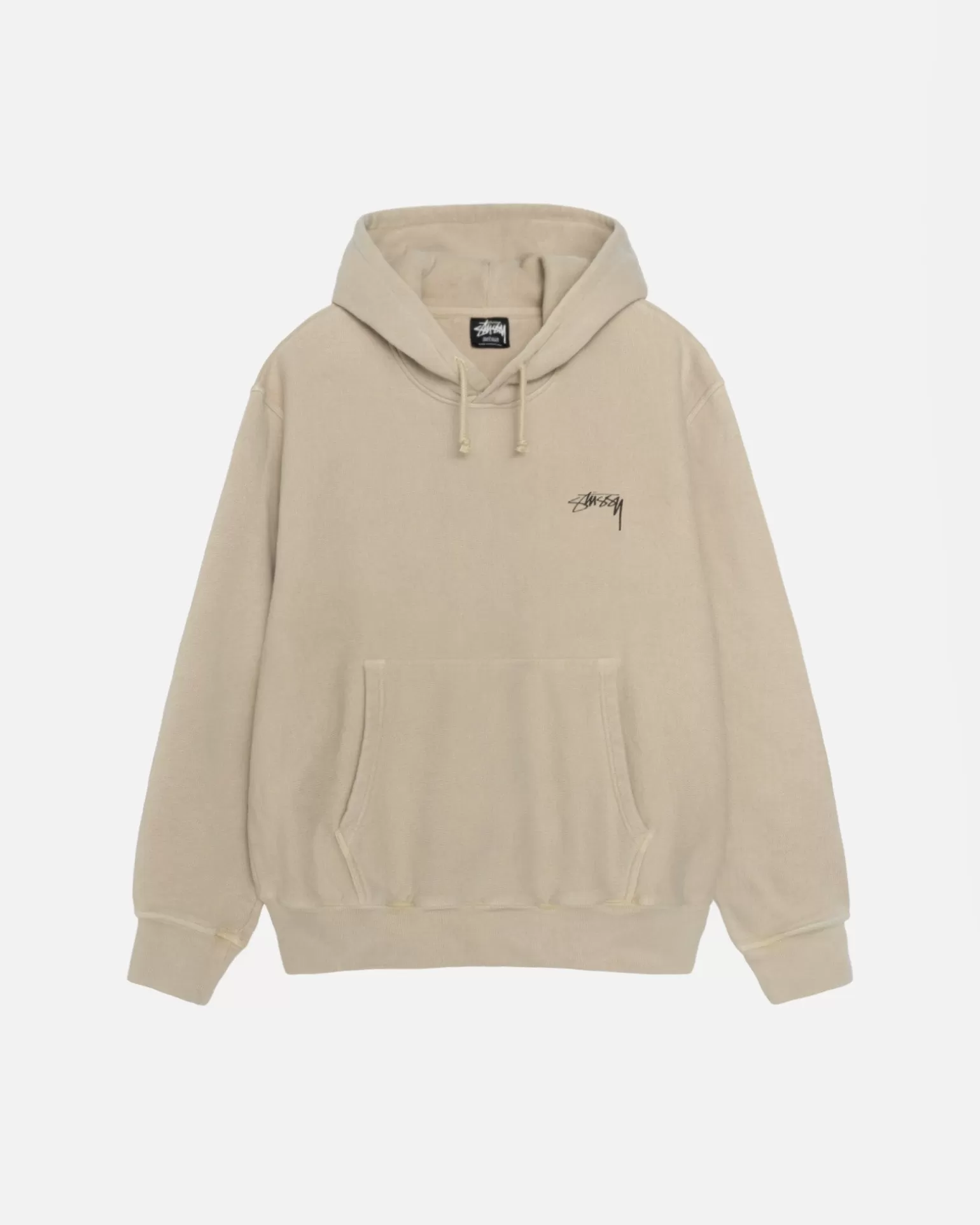 Stüssy Hoodies>SMOOTH STOCK HOODIE PIGMENT DYED