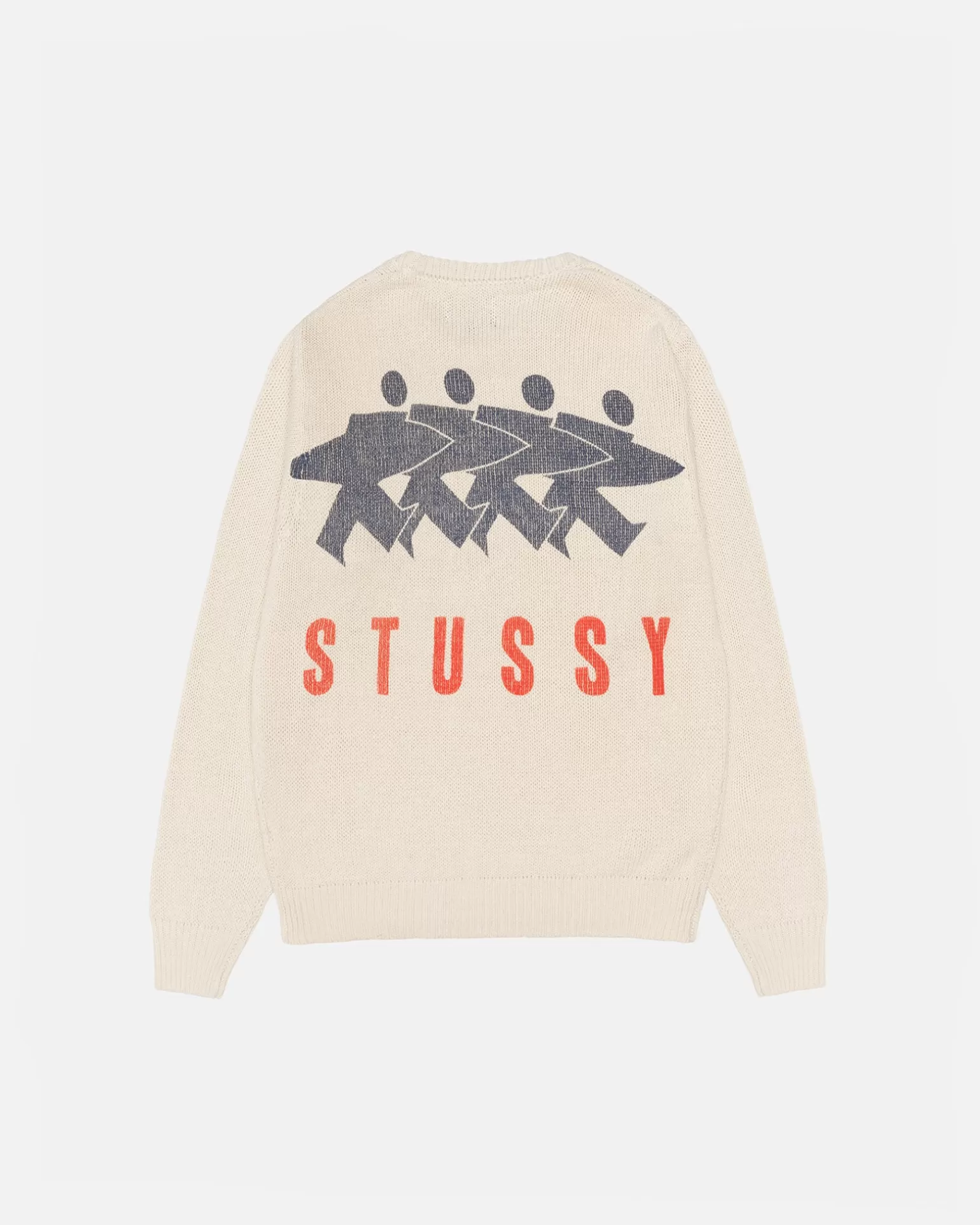 Stüssy Knits>SURFMAN ICON COTTON LINEN CREW