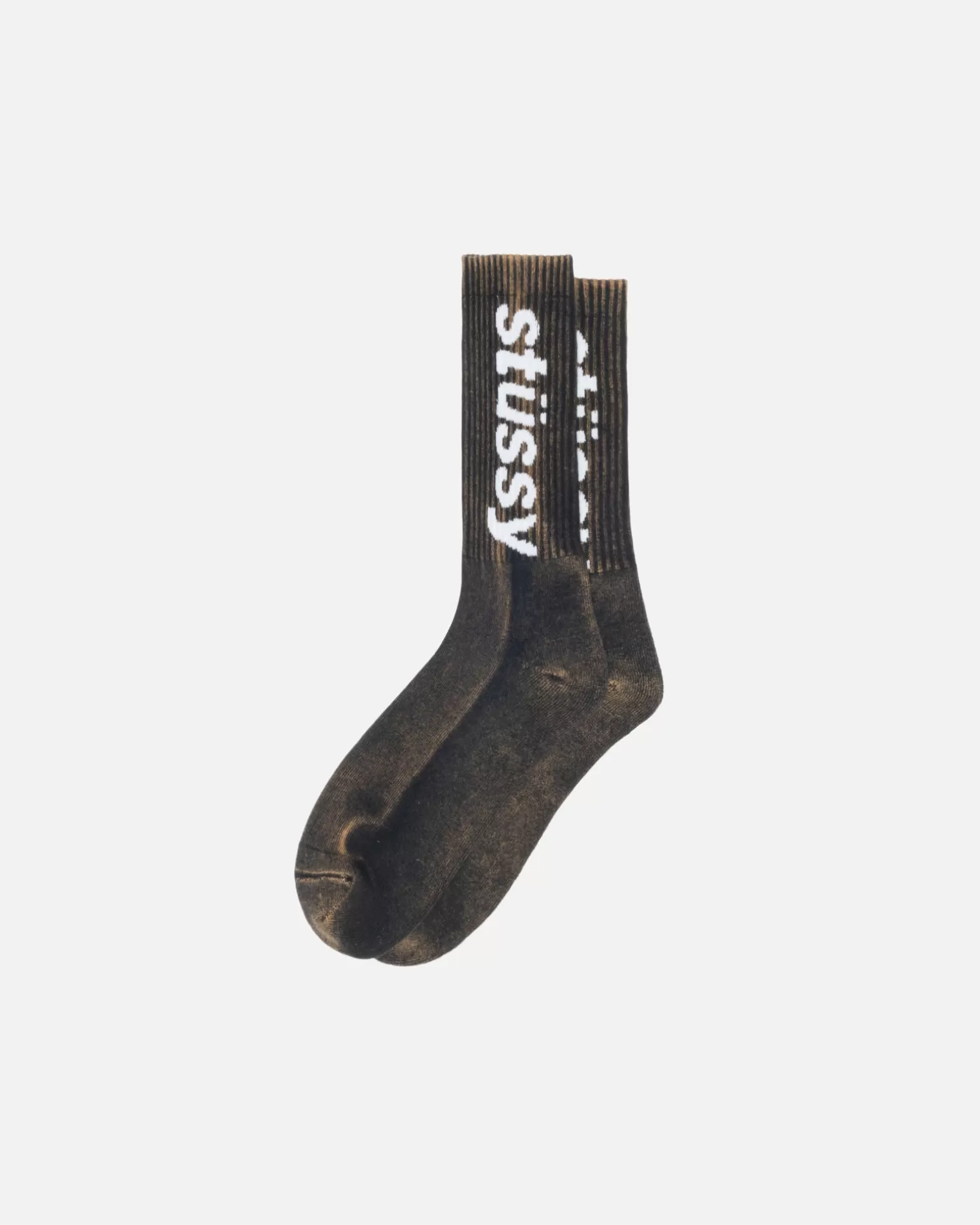 Stüssy Accessoires>WASHED HELVETICA CREW SOCK