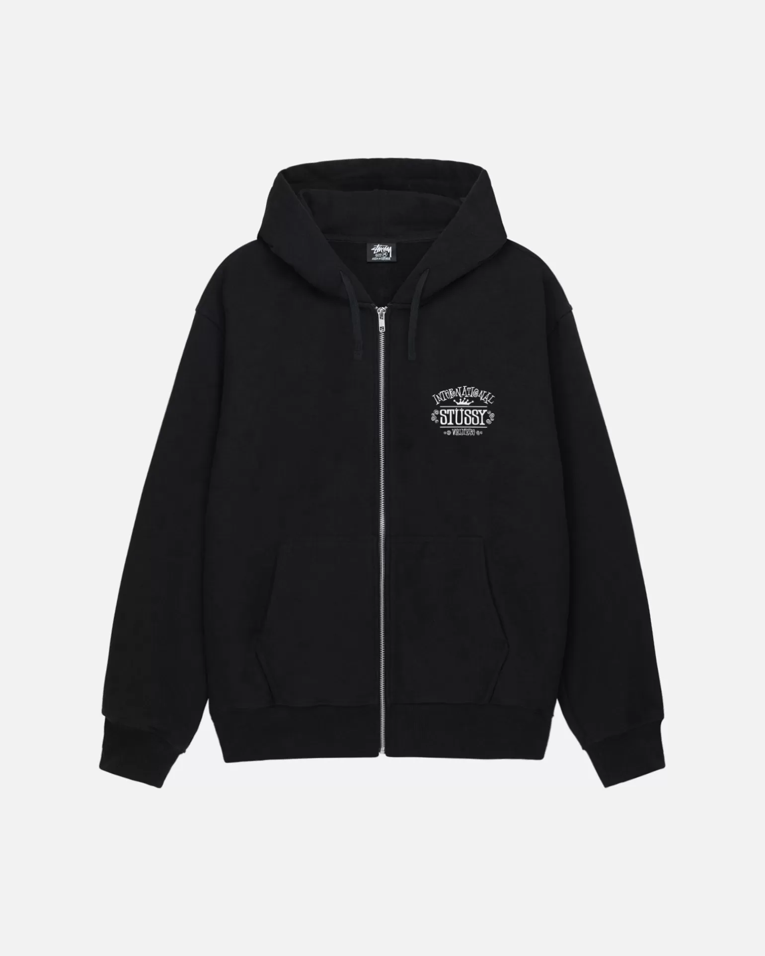 Stüssy Hoodies>WORLDWIDE ZIP HOODIE